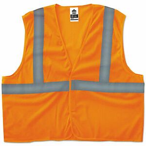 Ergodyne Glowear 8205hl Type R Class 2 Super Econo Mesh Vest, Orange, L/Xl 20965