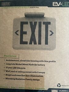 2***Hubbell Lighting LED Exit Signs Model: EVEURWE (P/N 93048321) *BRAND NEW*
