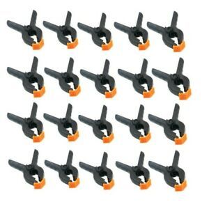 20X PLASTIC Spring Clamps CLAMP MARKET STALL TARPAULIN Clip Grip Hold Rubber UK