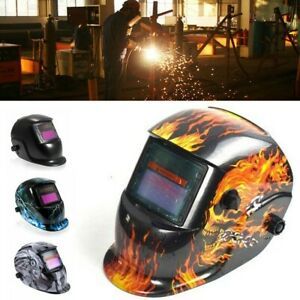 Welding Mask Solar Powered Auto Darkening Hood With Adjustable Shade Accessories