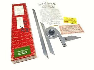 Starrett No. 359E Precision Universal Bevel Protractor 7&#034; &amp; 12&#034; Blades &amp; Angle