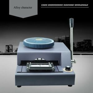 BEST 68DS Letter Manual Embosser Machine PVC Card ID VIP Membership Embossing EL