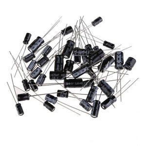 A1ST  12x10pcs Aluminum Electrolytic Capacitor 1UF-470UF Package Assortment Kit