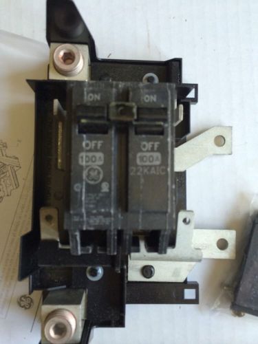 New general electric thqmv100d circuit breaker kit, main, 22kaic, 100a, 2p for sale