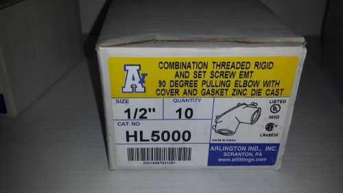 Arlington hl5000 1/2&#034; 90 deg combo pulling elbow, qty-10 for sale