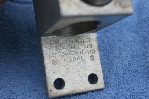 Set of 2 cmc la-750 terminal lug single barrel connector made in usa for sale