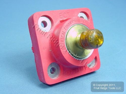 Leviton red 18 series cam plug male panel receptacle threaded 400a 600v 18r21-r for sale