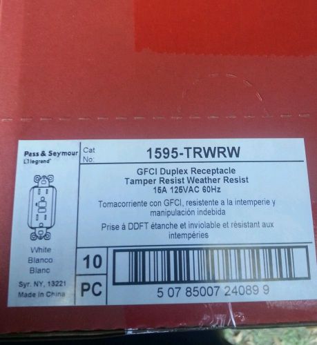 Pass And Seymour 1595-TRWRW Weather &amp; Tamper Resistant GFCI