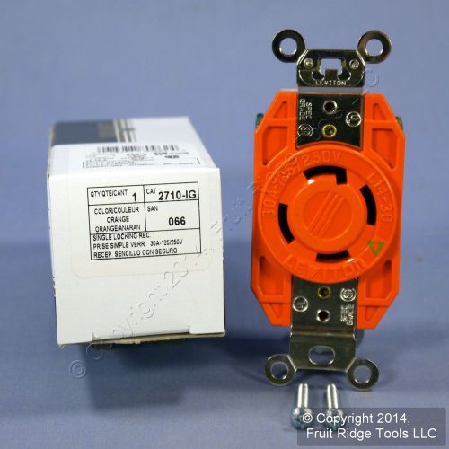 Leviton l14-30 iso ground locking receptacle outlet 125/250v 30a 2710-ig boxed for sale