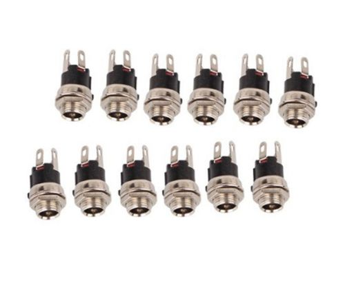 Practical high quality new 10pcs 5.5mm x 2.1mm dc power supply metal jack socket for sale