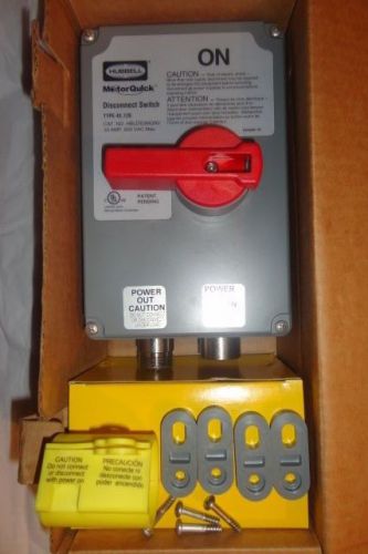 HUBBELL HBLDS3 MOTORQUICK disconnect switch 600V AC MAX Type 4X