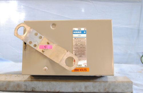 Ite gould xl bustribution xlvb421n 30a busway bus plug fusible disconnect for sale