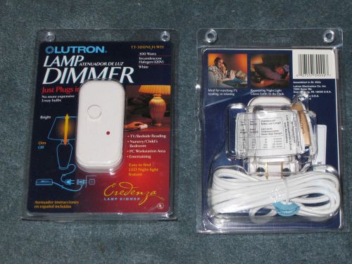 2 New Lutron Lamp Dimmers, TT-300NLH-WH