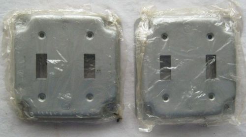 2 commercial 2 switch switchplates for junction box like receptacles for sale