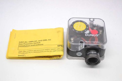 DUNGS GAO-A2-4-5 2-20IN WC GAS OPERATED PRESSURE 120V-AC 10A AMP SWITCH B428157
