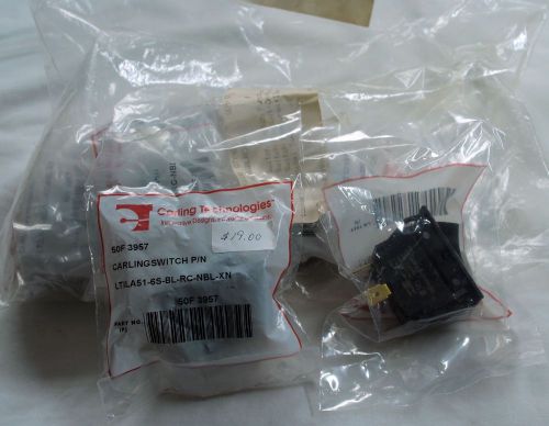 Carling push button switch p/n ltila51-6s-bl-rc-nbl-xn new in wrapper for sale