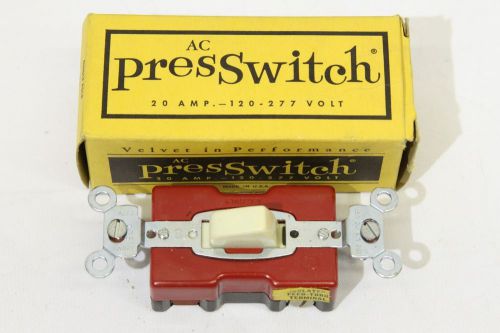 HUBBELL 1281-I | 120V AC PRESS SWITCH - 20 AMP - IN ORIGINAL BOX
