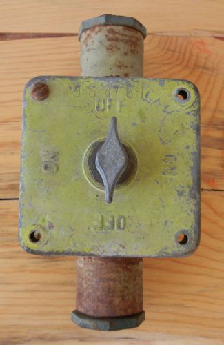 Vintage Industrial Metal On/Off Switch