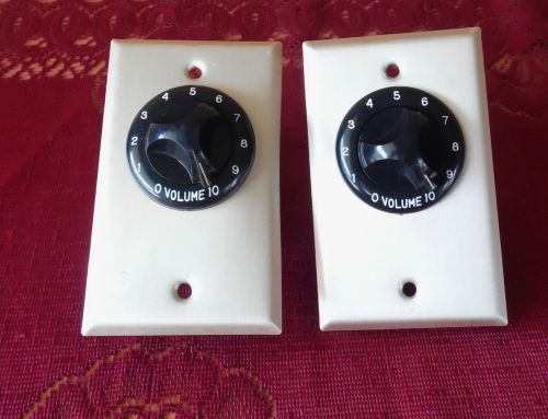 2 ROTARY SWITCHES 4 A 2 POLE 10 POSITION VOLUME CONTROL W/STAINLESS MNTING PLATE