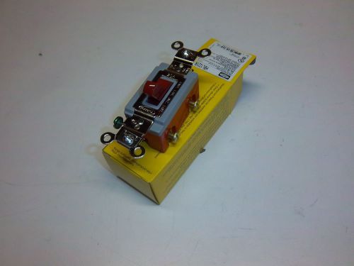 One hubbell hbl1221r toggle switch 120/270v 20a industrial grade, red 1 switch for sale