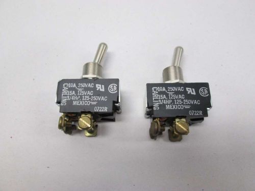 Lot 2 new carlingswitch 2gk54-73kg toggle 250v-ac 10a amp switch d393018 for sale