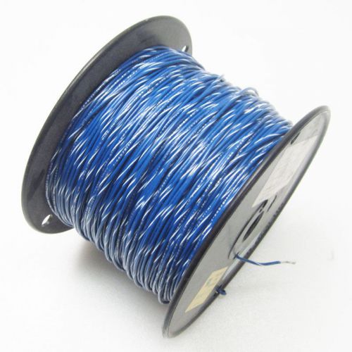 970&#039; 18 AWG 1007/1569 Blue/White Hook-Up Wire 300 Volt 16 Stranded PVC Copper