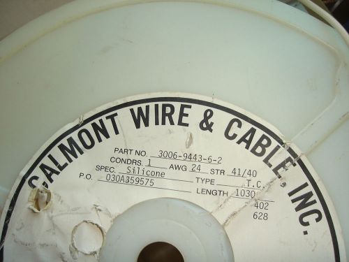 25 feet silicone braided shielded silver copper wire awg 24 41/40 white calmont for sale