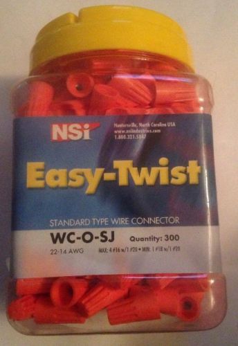 Nsi wire connector, wc-o-sj, 22-14awg, pk 300 for sale