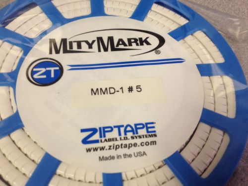 MITY MARK MMD1-5 PVC Disc Wire Marker &#034;5&#034; 10-16AWG 500/ROLL *NEW IN PACKAGING*