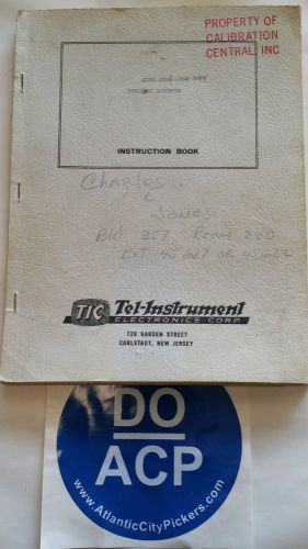 TEL INSTRUMENT MODEL 4010A FREQUENCY CONVERTOR INSTRUCTION BOOK  R3-S32