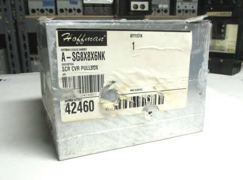 New ..  hoffman pull box screw cover cat# a-sg8x8x6nk ... vq-310 for sale