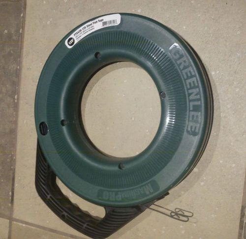 Greenlee fts438-125 magnumpro 1/8in x 125ft steel fish tape for sale