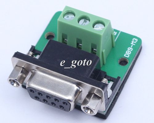 DB9-M3 Nut Type Connector DB9 3Pin Female Adapter Terminal Module RS232 to Termi