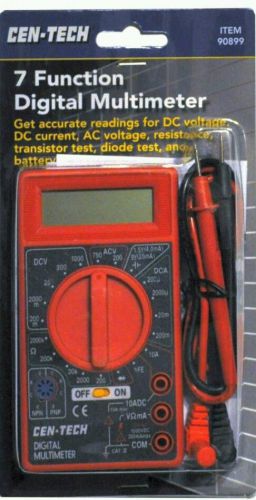 7 Function Digital Multimeter, NEW IN BOX, CEN-TECH, Outlet Tester, Electric