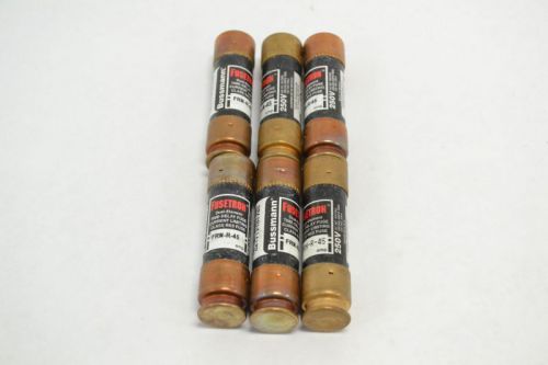 Lot 6 fusetron frn-r-45 dual-element time-delay class rk5 45a fuse b256883 for sale