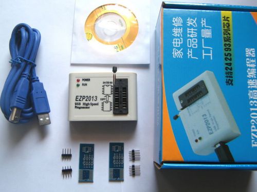 EZP2013 USB2.0 Programmer SPI Support 24 25 93 EEPROM Flash Bios Chip + Software