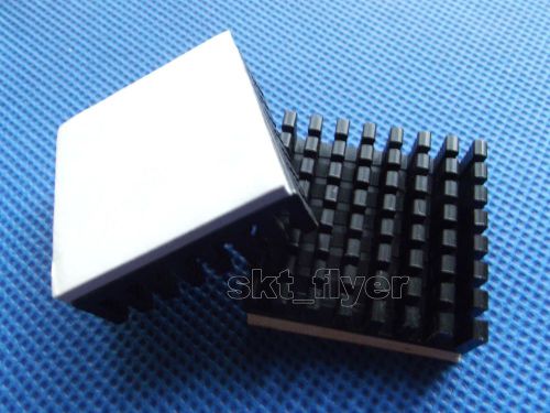 2pcs aluminum heat sink with adhesive tape for ics led diy 28*28*8 mm for sale