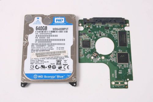 Wd wd6400bpvt-22hxzt1 640gb 2,5 sata hard drive / pcb (circuit board) only for d for sale
