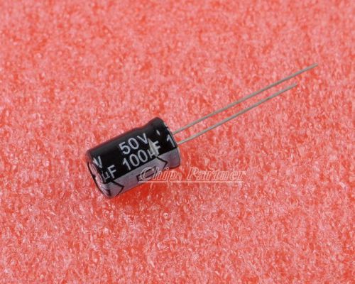 10pcs 100uf 50v radial electrolytic capacitor for sale