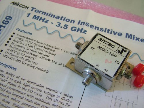 RF MIXER MDC-169 1MHz - 3.5GHz IF 5 - 1500MHz SMA