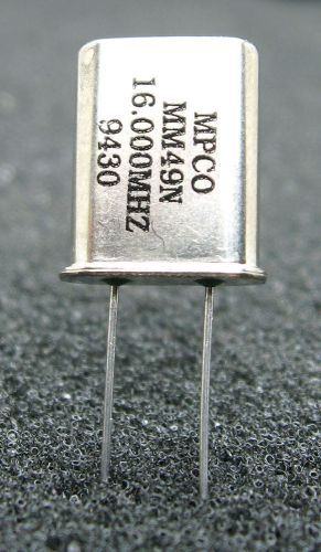 MPCO MM49N Crystal Oscillator 16.000MHz New One Lot of 10 Pcs