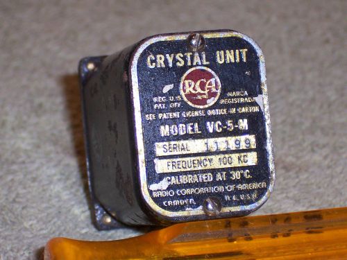 OG5547- Vintage RCA VC-5-M 100 Khz Reference Crystal Unit
