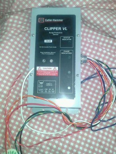 CUTLER HAMMER CLIPPER SURGE SUPPRESSOR protective device cvl50