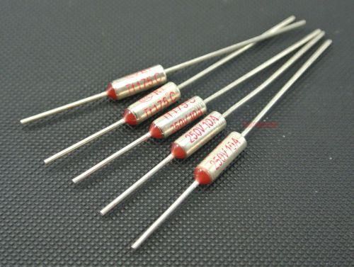 10pcs thermal cutoff ry tf 175°c 175 degc 10a 250v thermal fuse for sale