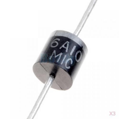 3x 10 x r-6 1000v 6a axial rectifier diode 6 a 1000 v new for sale