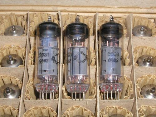 4x 6F3P=6BM8=ECL82 Russian Gold-Platinum Grid Triode-Pentode Svetlana NOS Tested