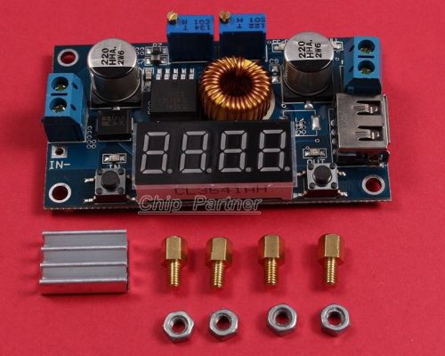 5A LED Drive Lithium Battery Charger with Voltmeter Ammeter DCDC Module