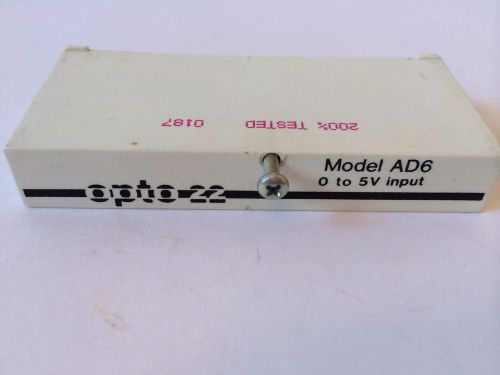 Opto 22 Model AD6 0 TO 5V INPUT