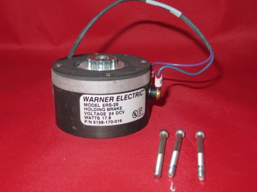 Warner Electric Holding Brake ERS-26 24VDC 17.6W PN: 5158-170-016