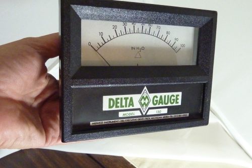 Model 130 delta gauge diaphragm type differential pressure gauge by midwest inst for sale